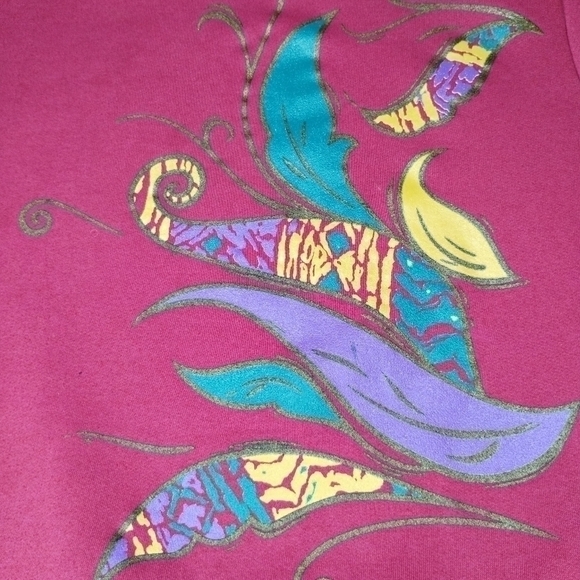 Vintage 80s 90s Women's Medium Sweatshirt Crew Neck Oversized Made In Australia - Picture 4 of 9